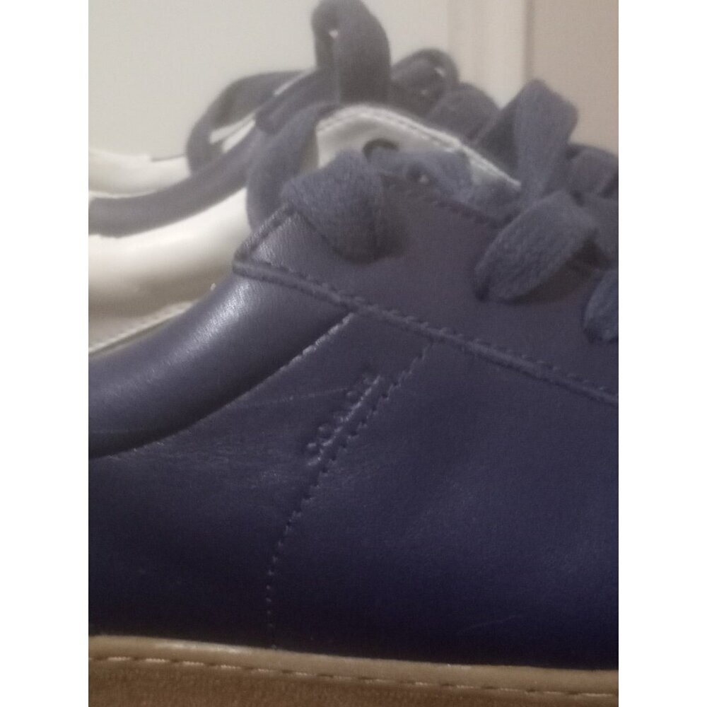 Coach Leather Court Sneaker Men’s Size 10.5 D Blue Lace Up Shoes - Picture 4 of 12